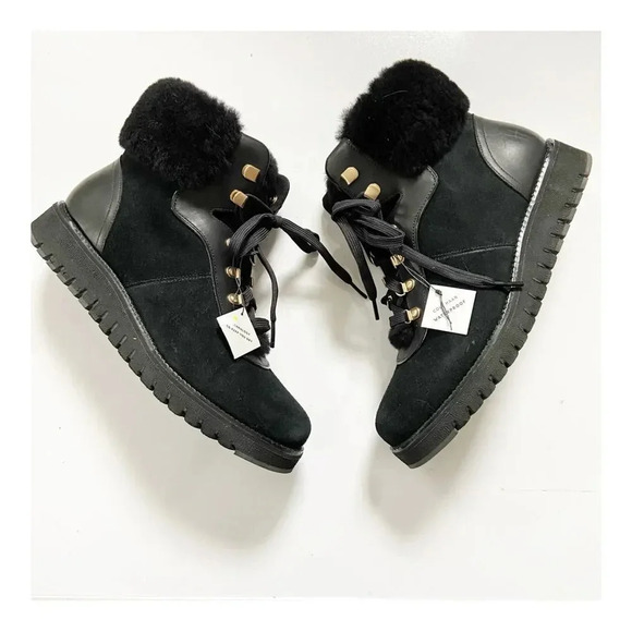 NWT Cole Haan Zerogrand Explore Shearling Waterproof Upstate Hiker Boot size 9.5 - Picture 5 of 13